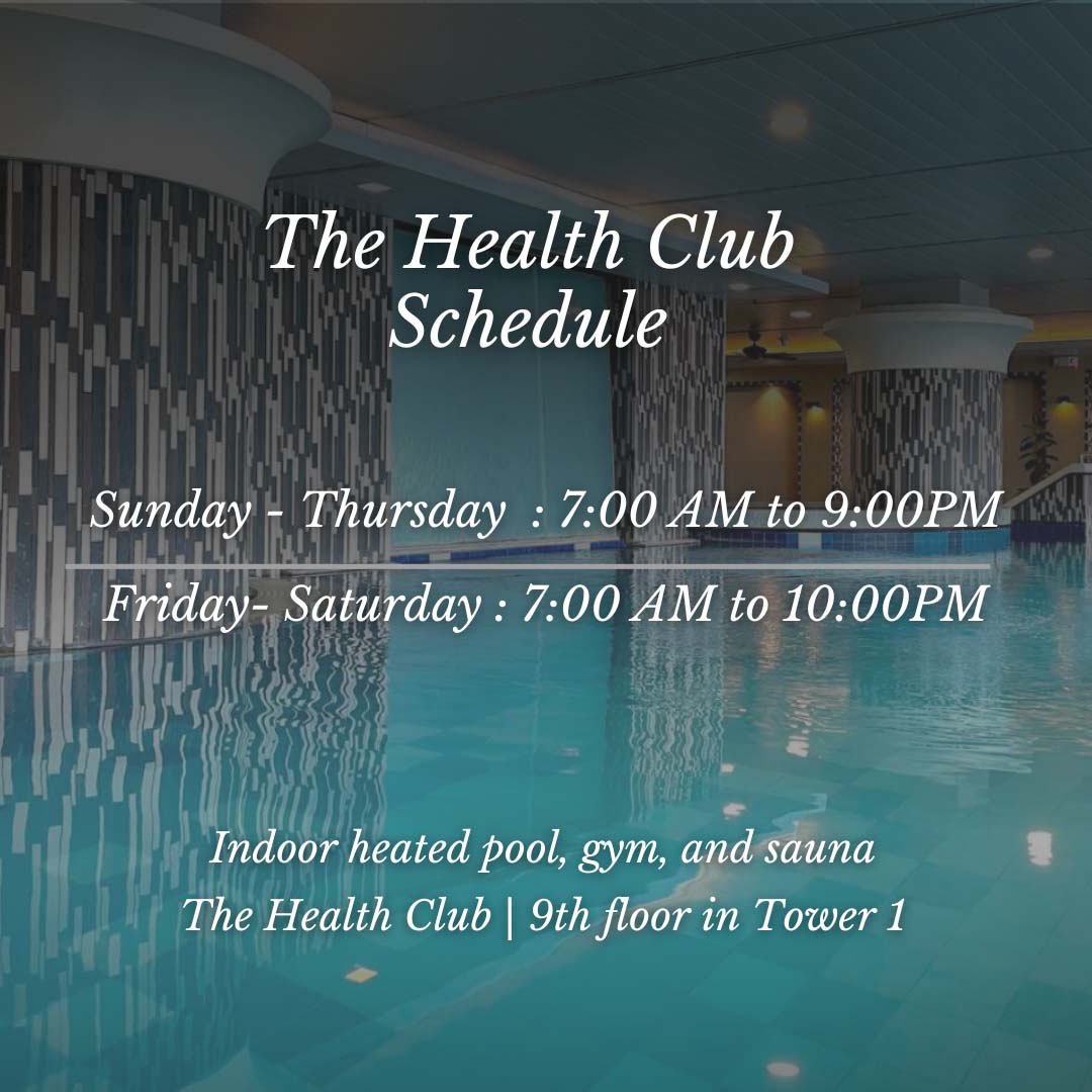 The Health Club Schedule